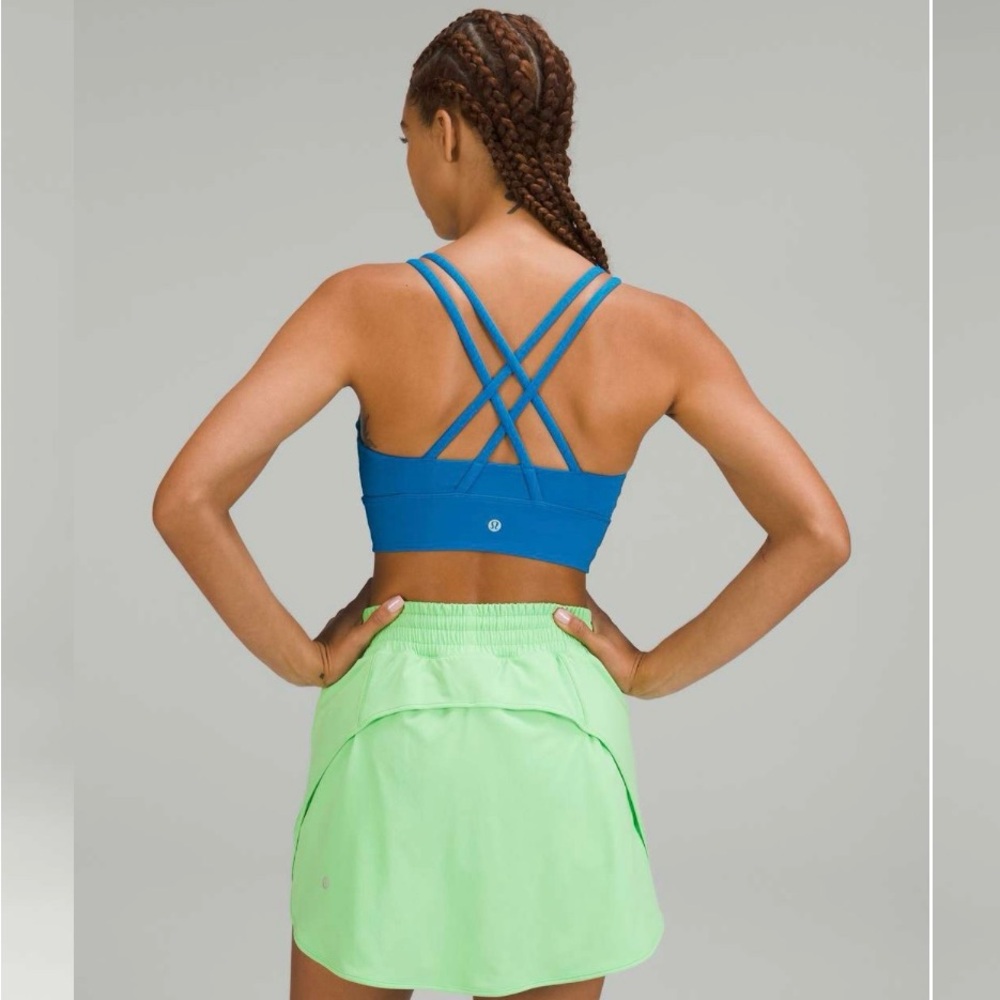 Lululemon Energy Longline Bra, poolside blue size 8. New without tags! Rare find